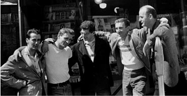 Bob Donlin, Neal Casady, Allen Ginsberg, Robert La Vigne και Lawrence Ferlinghetti, 1956. Photograph: Allen Ginsberg/Corbis