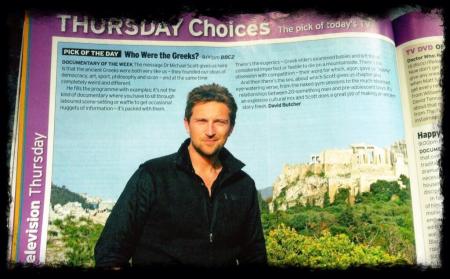 Η πρώτη κριτική για το ντοκιμαντέρ στο περιοδικό Radio Times: «Είναι ένα εκρηκτικό πολιτιστικό κοκτέιλ και ο Scott τα καταφέρνει με έξοχο τρόπο να κάνει μια αρχαία συνταγή να μοιάζει φρέσκια».