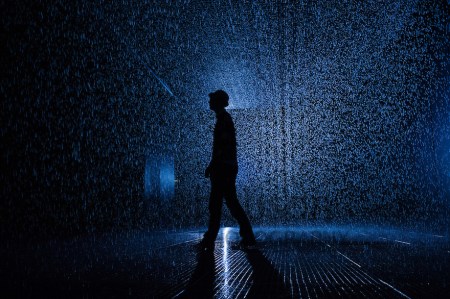 Rain Room, Barbican, London, UK.