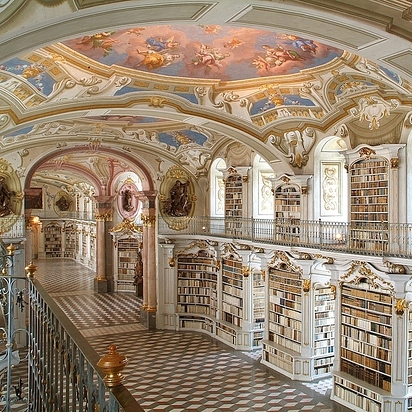 13 Library at the Benedictine Monastery of Admont — Admont, Austria