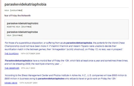 paraskevikaidekatriaphobia
