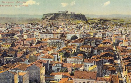 Πανόραμα της Αθήνας στα τέλη του 19ου αιώνα, με τους 200.000 κατοίκους.