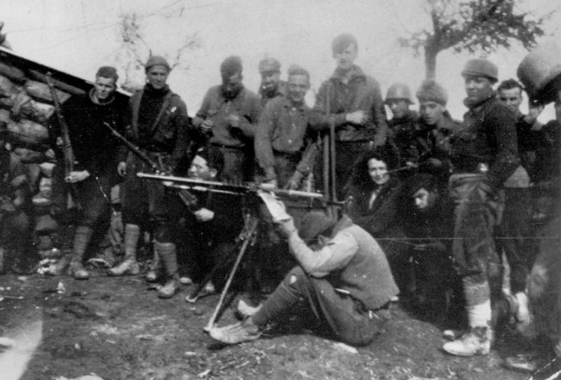 spanish civil war tall moustache