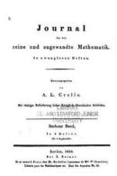 Journal für die reine und angewandte Mathematik