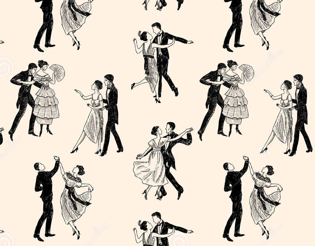 pattern-vintage-dancing-couples-vector-drawing-pairs-40242903