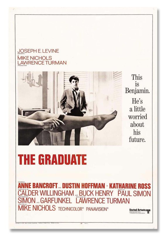 Perhaps the most iconic of all photos of Nylon stockings: Anne Bancroft seducing Dustin Hoffman in 1967's 'The Graduate.'