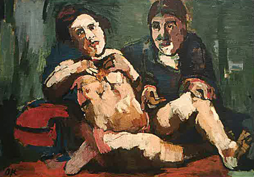 Self-portrait with Doll, 1921