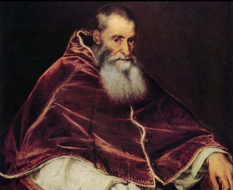 Tiziano Vecellio, Ritratto di Papa Paolo III, 1543